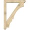 Ekena Millwork Balboa Arts and Crafts Rough Sawn Bracket w/ Offset Brace, Douglas Fir, 6"W x 36"D x 48"H BKT0604X36X48BOA03RDF - alternate 3